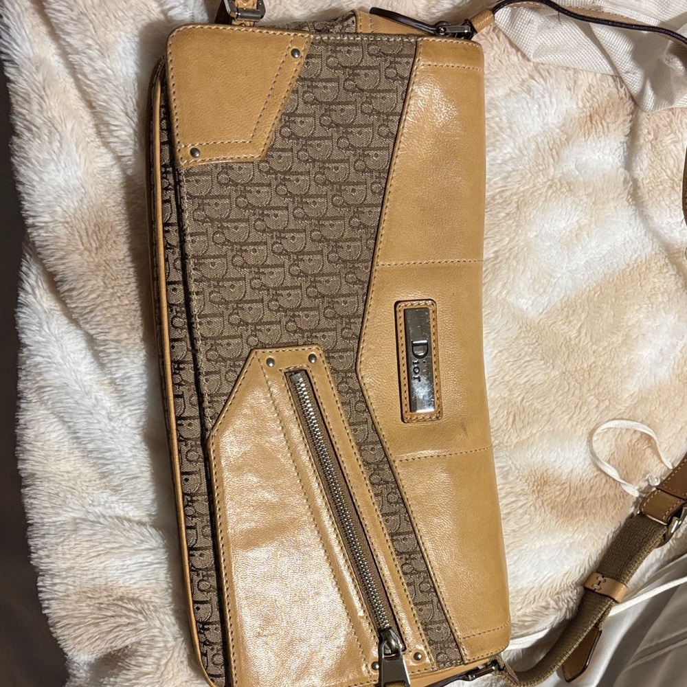Dior Tan and Brown Crossbody Bag